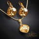 Komplekts sievietēm „Žilbinošais Mirdzums IV (Golden Shadow)“ ar Swarovski® kristāliem