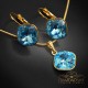 Komplekts sievietēm „Žilbinošais Mirdzums IV (Aqua G)“ ar Swarovski® kristāliem