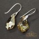 Sudraba auskari „Baroka IV (Golden Shadow)“ ar Swarovski™ kristāliem