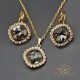 Komplekts sievietēm „Žilbinošais Mirdzums III (Silver Night)“ ar Swarovski® kristāliem