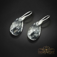 Sudraba auskari „Baroks“ ar Swarovski® kristāliem