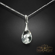 Sudraba kulons „Baroque“ ar Swarovski® kristāliem