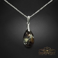 Sudraba kulons „Baroka (Silver Night)“ ar Swarovski™ kristāliem