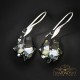 Sudraba auskari „Baroka IV (Silver Night)“ ar Swarovski™ kristāliem