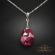 Sudraba kulons „Baroka (Rose Comet Argent Light)“ ar Swarovski™ kristāliem