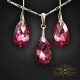 Sudraba komplekts „Baroka (Rose Comet Argent Light)“ ar Swarovski™ kristāliem