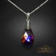 Sudraba kulons „Baroque (Volcano)“ ar Swarovski® kristāliem