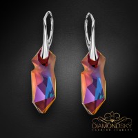 Серебряные серьги «Kaputt (Volcano)» с кристаллами Сваровски™