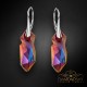 Sudraba auskari „Kaputt (Volcano)“ ar Swarovski™ kristāliem