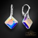 Sudraba auskari „Vizuļošana (Aurora Borealis)“ ar Swarovski® kristāliem