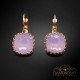 Auskari „Vintāžš V (Rose Water Opal)“ ar Swarovski™ kristāliem