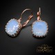 Auskari „Vintage V (Air Blue Opal)“ ar Swarovski® kristāliem