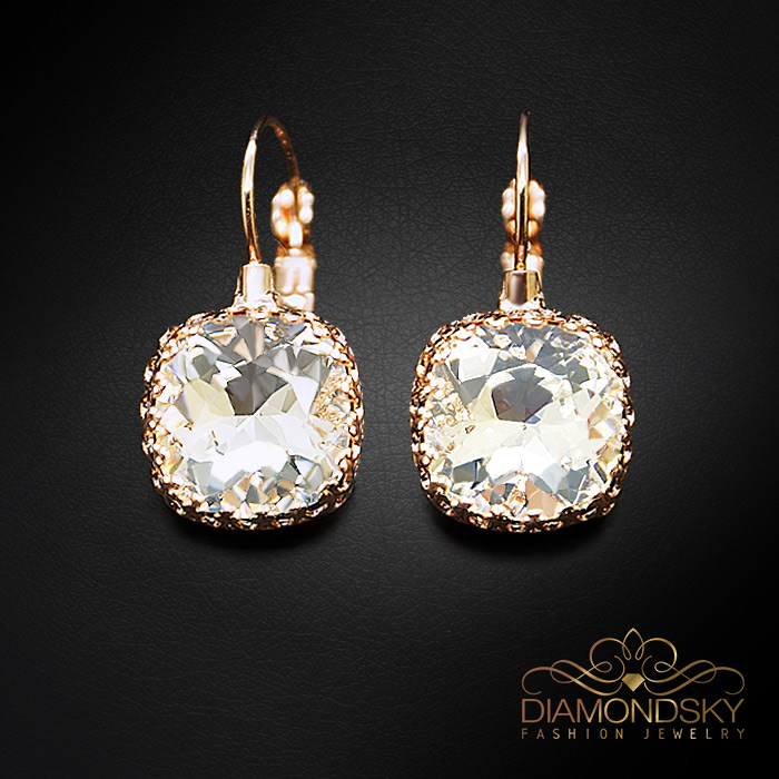Auskari „Vintage V2“ ar Swarovski® kristāliem