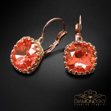 Auskari „Vintāžš V (Padparadscha)“ ar Swarovski™ kristāliem
