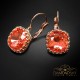 Auskari „Vintāžš V (Padparadscha)“ ar Swarovski™ kristāliem