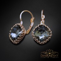 Earrings “Vintage IV (Silver Night)” created with Crystals by Swarovski®