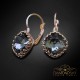 Auskari „Vintage IV (Silver Night)“ ar Swarovski® kristāliem