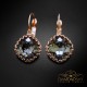 Auskari „Vintage IV (Silver Night)“ ar Swarovski® kristāliem