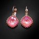 Auskari „Vintage IV (Lotus Pink DeLite)“ ar Swarovski® kristāliem