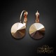 Auskari „Klaris II (Rose Gold)“ ar Swarovski™ kristāliem