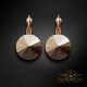 Auskari „Klaris II (Rose Gold)“ ar Swarovski™ kristāliem