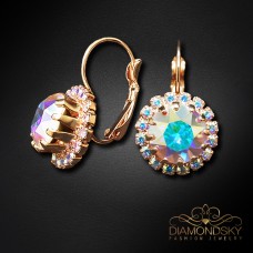 Auskari „Clarice IX (Aurora Borealis)“ ar Swarovski® kristāliem