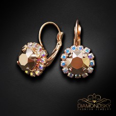 Auskari „Krāšņums II (Rose Gold)“ ar Swarovski® kristāliem
