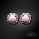 Auskari „Dvēseles Spogulis II (Pastel Rose)“ ar Swarovski™ kristāliem