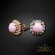 Auskari „Dvēseles Spogulis II (Pastel Rose)“ ar Swarovski™ kristāliem