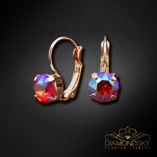 Auskari „Krāšņums II (Light Siam Shimmer)“ ar Swarovski™ kristāliem