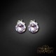 Sudraba auskari „Klasika II (Violet)“ ar Swarovski™ kristāliem
