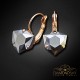 Auskari „Bermudu Trīsstūris (Light Chrome)“ ar Swarovski™ kristāliem