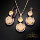 Komplekts sievietēm „Clarice VI (Peach DeLite)“ ar Swarovski® kristāliem