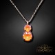 Kulons „Juno IV (Orange Glow DeLite)“ ar Swarovski® kristāliem