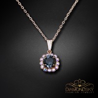 Kulons „Glory (Graphite)“ ar Swarovski® kristāliem