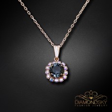 Kulons „Glory (Graphite)“ ar Swarovski® kristāliem