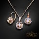 Komplekts sievietēm „Krāšņums II (Rose Gold)“ ar Swarovski® kristāliem