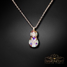 Kulons „Junona IV (Aurora Borealis)“ ar Swarovski™ kristāliem