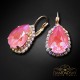 Auskari „Debesu Piliens III (Lotus Pink DeLite)“ ar Swarovski® kristāliem
