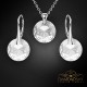 Sudraba komplekts sievietēm „Marianne“ ar Swarovski® kristāliem