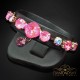 Aproce „Žilbinošais Mirdzums II“ ar Swarovski™ kristāliem