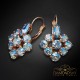 Auskari „Greznība (Light Sapphire Shimmer)“ ar Swarovski™ kristāliem