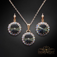 Komplekts „Klaris III (Graphite)“ ar Swarovski™ kristāliem