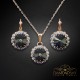 Komplekts „Klaris III (Graphite)“ ar Swarovski™ kristāliem