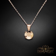 Kulons „Juno (Rose Gold)“ ar Swarovski® kristāliem