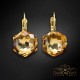 Auskari „Fantāzija (Light Colorado Topaz)“ ar Swarovski™ kristāliem