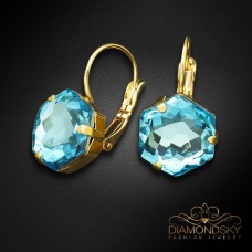 Auskari „Fantāzija (Aquamarine)“ ar Swarovski™ kristāliem