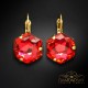 Auskari „Fantāzija (Scarlet)“ ar Swarovski™ kristāliem