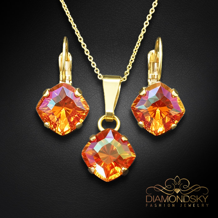 Komplekts „Mistika (Astral Pink)“ ar Swarovski™ kristāliem