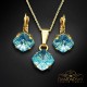 Komplekts sievietēm „Mistika (Aquamarine)“ ar Swarovski® kristāliem